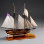 34-36 ルビー Ⅱ  RUBY Ⅱ　国　籍    nationality     イギリス 建造年    age     1810 縮　尺    scale    1/48 製作方法 scratchbuilt     自作 製 作： 川島 壮介　Sousuke Kawashima