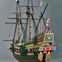 31-02 ゴールデンハインド2隻　GoLDEN HIND  1588年 イギリス  1/53　 マモリ社 安藤雅浩 Masahiro Ando