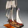 34-36 ルビー Ⅱ  RUBY Ⅱ　国　籍    nationality     イギリス 建造年    age     1810 縮　尺    scale    1/48 製作方法 scratchbuilt     自作 製 作： 川島 壮介　Sousuke Kawashima