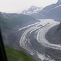 De Valdez Glacier komt in zicht