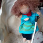 Blinde Handpuppe für Inklusionskurse (s. Blogeintrag https://www.puppenhandwerk.de/2020/01/28/alle-sind-anders/)