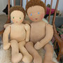 Puppen für Vojta, Bobath, oder/ und Zukunft-Huber, links 60 cm rechts 68 cm, Haut links Sommerteint, rechts Toffee