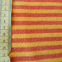 Strickfrottee (sehr dicke Qualität) orange-gelb geringelt