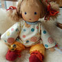 Für Paula - 40er Größe - Jan. 2016 - Dolly Mo Wild Mohair Golden Brown - entspr. etwa dunkelblond) - dunkelblaue Augen m. Lichtpunkt, ab 3 J. empfohlen