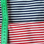 Jerseys blau-weiß, rot-weiß schmal geringelt