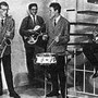 The Giants in de zomer van 1962 zonder Willy. vlnr: Eddy Hündt, Eddy Klee, Hans de Wekker, Henk Smitskamp