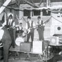 The Giants (1961) op het podium in het Zuiderpark paviljoen. vlnr: Wil vd Hurk, Theo Bagchus, Hans de Wekker, Nol vd Kloor, Henk Smitskamp