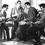 The Giants in de zomer van 1962 zonder Willy. vlnr: Eddy Klee, Eddy Hündt, Hans de Wekker, Henk Smitskamp