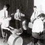 The Giants (1960/61) jamparty vlnr: Ton Dijkmans, Hans de Wekker, Jan Domburg, Henk Smitskamp,  Wil vd Hurk