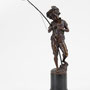 Kowalczewski, Paul, Bronzefigur 'Angler' 1897, Höhe 38cm, Auktionserlös 500 €