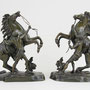 nach Costeau, Guillaume, Bronzefiguren-Paar 'Pferdebändiger' 19.Jhd., Auktionslimit 1000 €