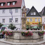 Kulmbach: der Zinsfelder Brunnen auf dem Holzmarkt