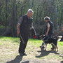 Georg, Luisa & Flocky beim Training 09.04.2011