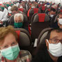 Dans l'avion de retour en confinement Coronavirus avec une équipe de personnels soignant en renfort pour Andorre.