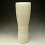 PETER SHEARER - VASE, BARE PORCELAIN INSIDE & OUTSIDE - 26cmH x 9.5cmD, 0.9kg - #PS120.....SOLD