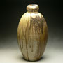 JACK TROY - VASE, PORCELAIN, PADDLED, FIRED IN JUNIATA ANAGAMA KILN - 32cmH x 18cmW x 13cmD, 2kg - #JT21