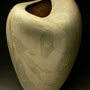 PAUL TAMANIAN, USA - VASE, STONEWARE, SLAB BUILT, MULTI-LAYERS OF DIFFERENT CLAY WITH OXIDES - 47cmH x 29cmW x 20cmD, 8kg - NZ$1,900 - #PT1R