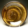 ROSS MITCHELL-ANYON - BOWL, RED STONEWARE, BRUSHED WHITE SLIP (HAKEME), CLEAR GLAZE - 6.5cmH x 27cmD, 1.4kg - #RMA7.....SOLD