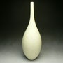 PETER COLLIS - BOTTLE, CREAM WHITE WITH BLACK CRAZING - 24cmH x 12cmD, 1kg - #PC275.....SOLD