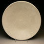 PETER COLLIS - BOWL, WHITE WITH BLACK CRAZING, LARGE - 9cmH x 32cmD, 1.4kg - #PC94  SOLD