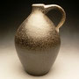 MARK HEWITT - JUG, STONEWARE, SALT GLAZED, BLACK-BROWN, WOOD FIRED - 21cmH x 13cmD, 0.8kg - #MH4