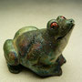 DOROTHY ARMSTRONG - BABY FROG, RAKU FIRED - 6cmH x 7cmW x 8.5D, 0.1kg - NZ$78 - #DA21R