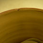 LIME POPOUT TINY HOLE FROM PLASTER OR SPECK OF LIME IN THE CLAY...NOT A NICK FROM USE.