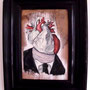 "portrait of a stolen heart", 0,49 x 0,32m, Acryl & Öl auf Holz, 2010