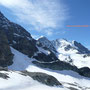 Blick zum Piz Bernina mit Spallagrat