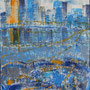 "Bombay Blues"  Acrylic on panel / Acryl auf Malplatte 40 x 50 cm (SOLD)