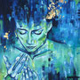 "blue woman" Leinwandbild, Ölfarbe,  Größe XX x XX cm