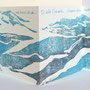 Carnet Paysage en xylographie avec Nicolle Leclercq, poème - 2013