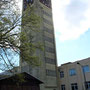 Der Uhrenturm des ehemaligen Nähmaschinenwerkes Singer/Veritas in Wittenberge.