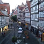 Innenstadt von Hann Münden. Blick aus dem Hotelzimmer.