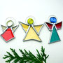 Engel 3er Set Baumschmuck Tiffany Schutzengel