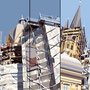 Domverpackung - Aachen   2004   -  Acrylfarbe auf LW  -   3x 0,8m x 2,4m  sold