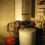 Chaudière gaz condensation OERTLI25 kW avec préparateur d'eau chaude 130 litres