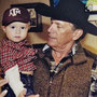George Strait with his grandson, Harvey