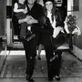 Johnny Cash singer with wife June Carter in London 1971 with son John Cash.jpg