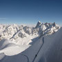 Pas foule sur l'arête en bonnes conditions