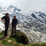 Sophie et Paul-Arnaud devant le Glacier du Tour