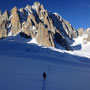 Audrey en route direction Vallée Blanche...
