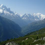 Une partie du décor, le Massif du Mt-Blanc.Magnifique!
