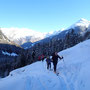 C'est parti! Petit matin frais dans le Vallon de Sales