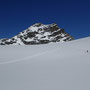 Didier à la trace en haut du Grand Désert