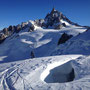 Zig-zag entre crevasses et Dent du Géant