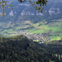 Blick vom Känzeli nach Crémines und zum Raimeux