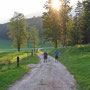 im Sonnenuntergang oberhalb Crémines