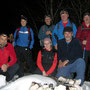 Gruppenfoto auf dem höchsten Punkt der Wanderung, oberhalb dem Backi