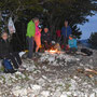 gemütlicher Höck am Lagerfeuer bis zum Einnachten 